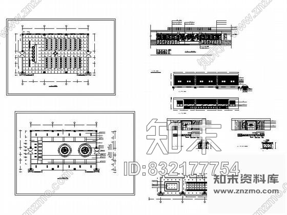 报告厅装修立面cad施工图下载【ID:832177754】