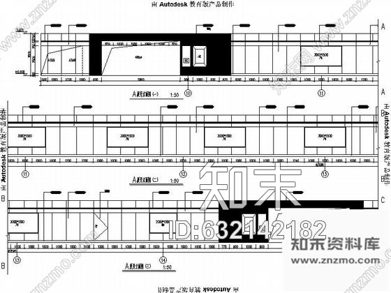 施工图上海现代轨道交通线路工程室内站台装修施工图cad施工图下载【ID:632142182】