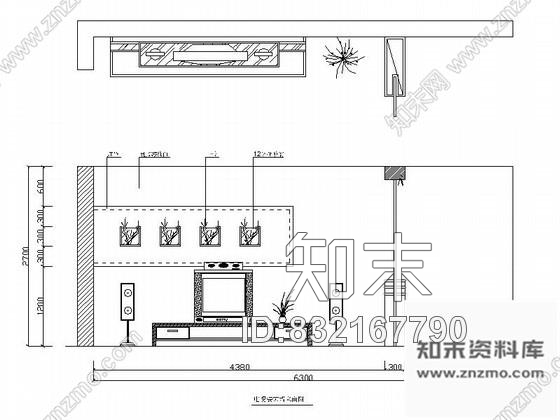 图块/节点各式电视背景墙立面CAD图块下载施工图下载【ID:832167790】