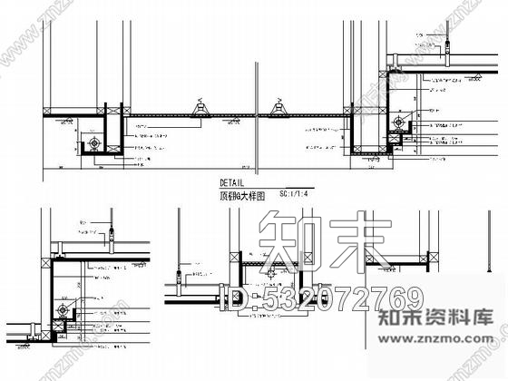 施工图成都现代高档社区售楼部装修图cad施工图下载【ID:532072769】