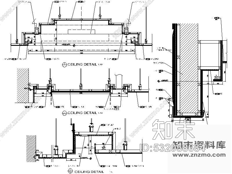 施工图上海某酒店宴会厅施工图cad施工图下载【ID:532058684】