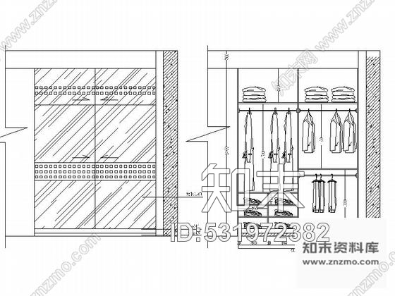 施工图原创现代简约时尚4层别墅室内设计CAD施工图cad施工图下载【ID:531972382】