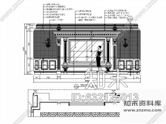 施工图无锡奢华宫殿夜总会室内装修图含效果cad施工图下载【ID:632125013】