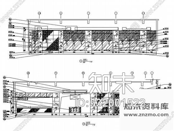 施工图五套优雅豪华西餐厅室内装修图施工图下载【ID:532001522】