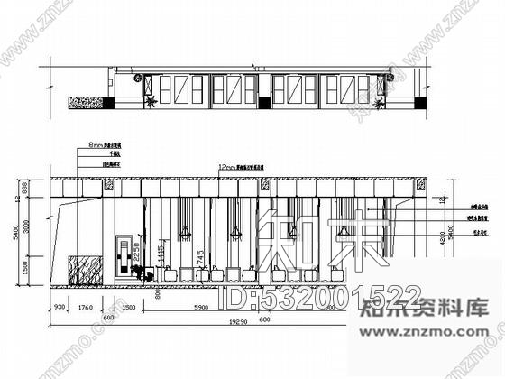 施工图五套优雅豪华西餐厅室内装修图施工图下载【ID:532001522】