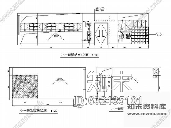 施工图江苏市级风格独特新颖的幼儿园室内施工图cad施工图下载【ID:632135101】