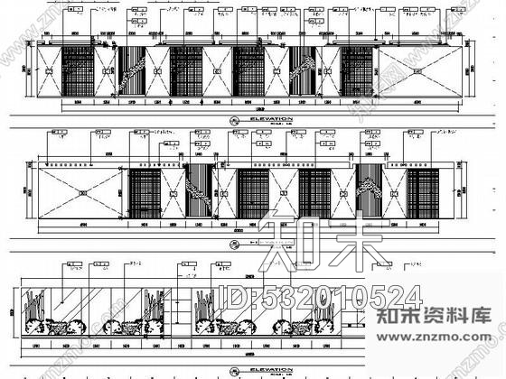 施工图扬州某酒店零点餐厅室内装修图cad施工图下载【ID:532010524】