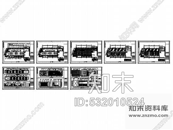 施工图扬州某酒店零点餐厅室内装修图cad施工图下载【ID:532010524】