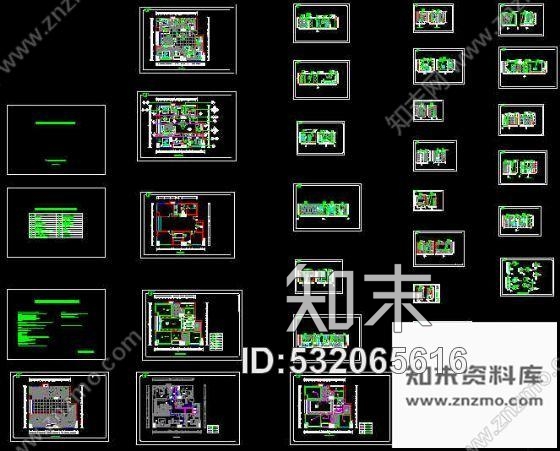 施工图某宾馆套房装修图cad施工图下载【ID:532065616】