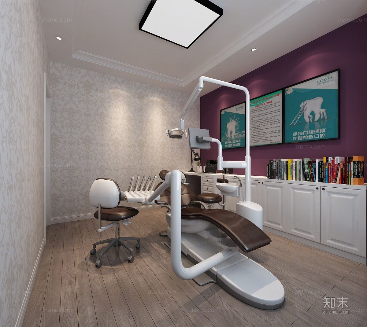 现代牙科室3d模型下载【id:45806311】