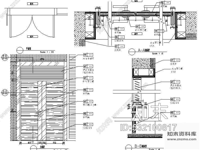 施工图广东公寓架空层小会议室施工图含效果cad施工图下载【ID:532100817】