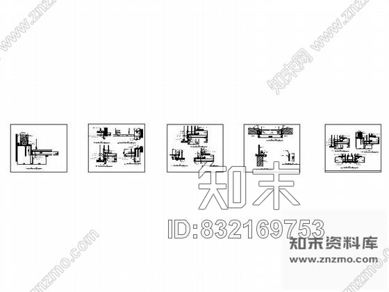 图块/节点家装轻钢龙骨吊顶节点图施工图下载【ID:832169753】