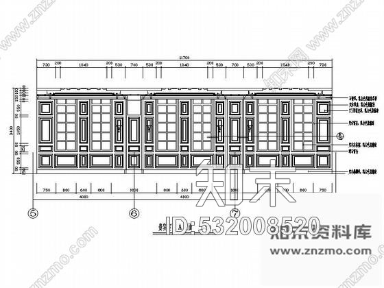 施工图某餐厅贵宾室设计装修图cad施工图下载【ID:532008520】