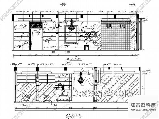 施工图深圳星级精装会所入户大堂设计图cad施工图下载【ID:632121018】