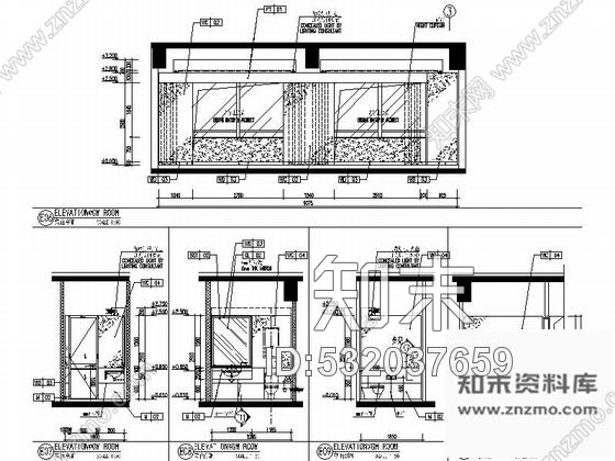 施工图河北某五星级豪华酒店驻店经理室内装修施工图cad施工图下载【ID:532037659】