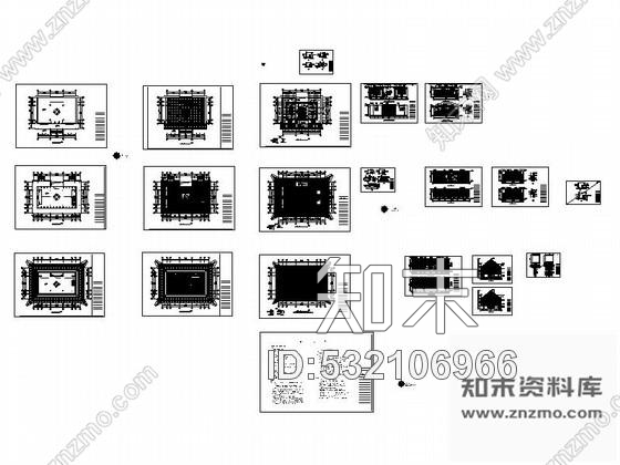 施工图安徽某诗人纪念馆陈列布展室内装修图cad施工图下载【ID:532106966】