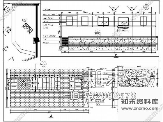 施工图天津知名设计公司餐饮空间设计施工图(含效果图)cad施工图下载【ID:532002578】