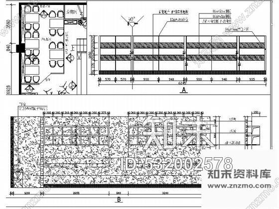 施工图天津知名设计公司餐饮空间设计施工图(含效果图)cad施工图下载【ID:532002578】