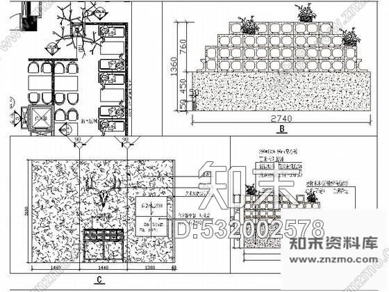 施工图天津知名设计公司餐饮空间设计施工图(含效果图)cad施工图下载【ID:532002578】