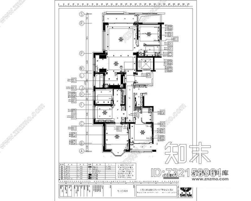 紫香舸万科翡翠滨江1-1户型丨CAD施工图+效果图cad施工图下载【ID:732158961】