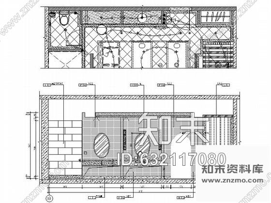 施工图养生会所双人SPA室装修图cad施工图下载【ID:632117080】