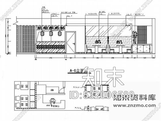 施工图上海时尚日式连锁面馆室内装修图含效果施工图下载【ID:532006580】