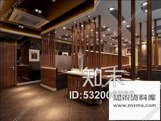 施工图上海时尚日式连锁面馆室内装修图含效果施工图下载【ID:532006580】