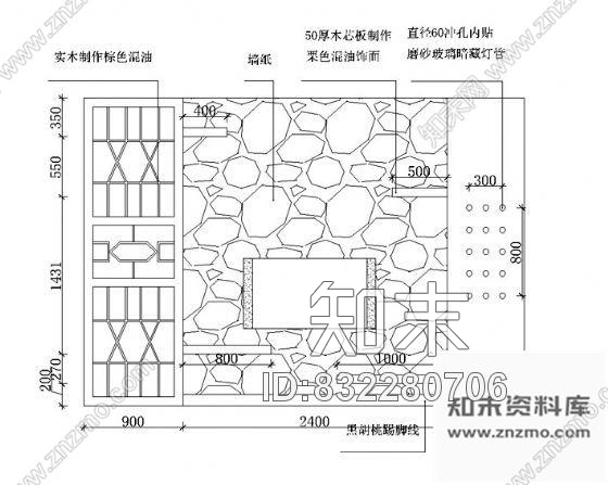 图块/节点电视背景墙设计cad施工图下载【ID:832280706】