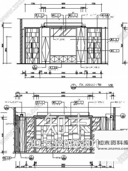 施工图五星酒店会议室施工图cad施工图下载【ID:532096801】