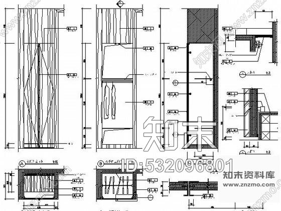 施工图五星酒店会议室施工图cad施工图下载【ID:532096801】