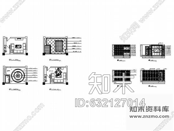 施工图某欧式娱乐会所包房17装修图cad施工图下载【ID:632127014】