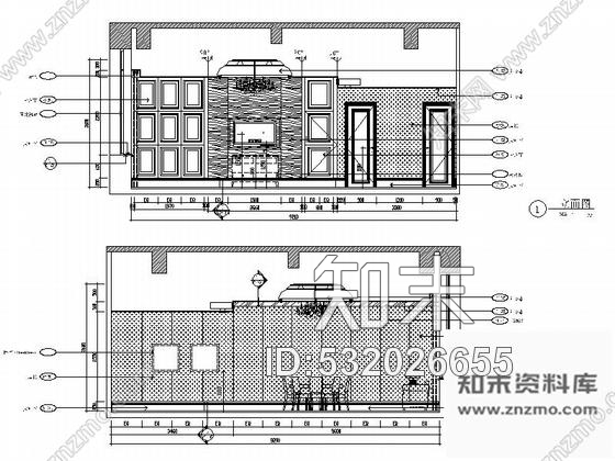 施工图内蒙古高档欧式风格酒店会所餐厅大堂装修CAD施工图含效果图cad施工图下载【ID:532026655】