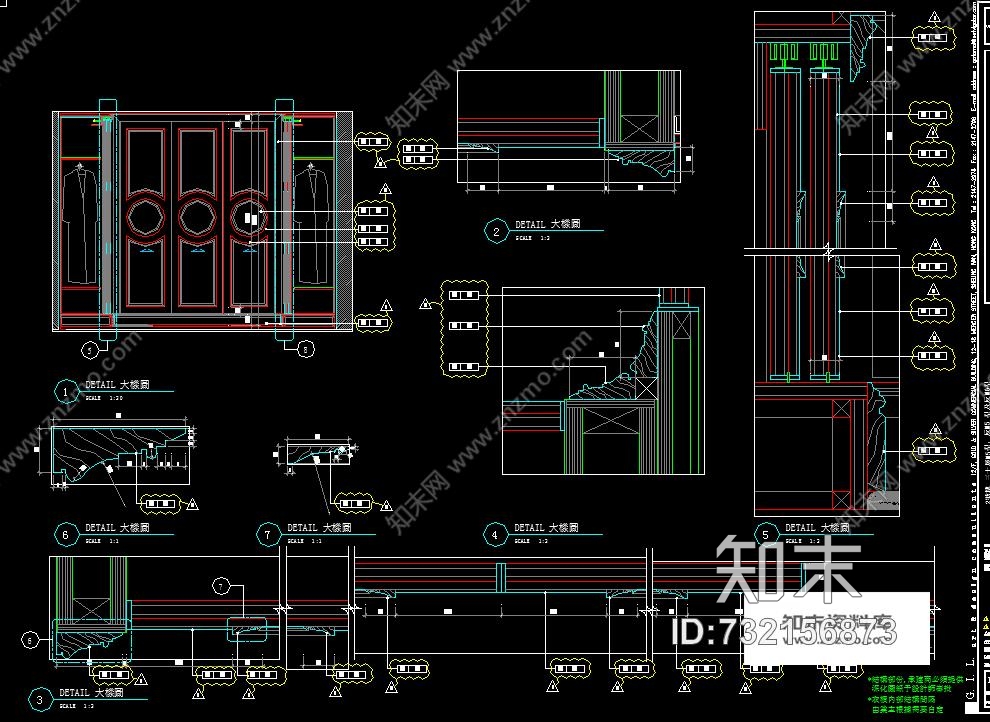 梁景华--北京棕榈泉超奢华复式楼样板cad施工图施工图非常详细cad施工图下载【ID:732156873】