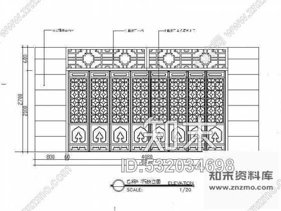 施工图河南三星级商务酒店中式餐厅装修施工图含效果cad施工图下载【ID:532034698】