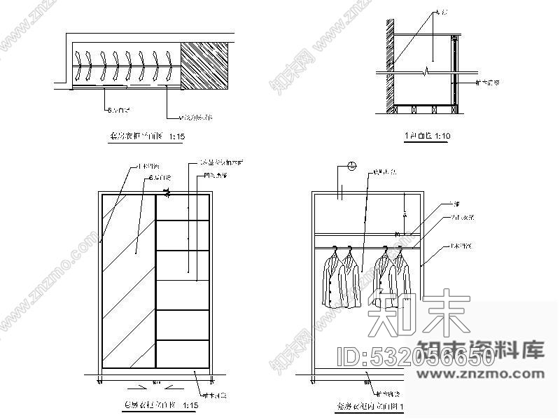 施工图某星级酒店现代套房装修图含效果cad施工图下载【ID:532056650】