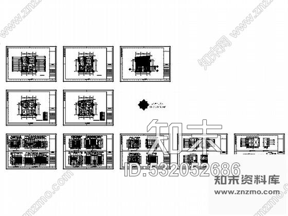 施工图扬州某酒店套房装修图cad施工图下载【ID:532052686】
