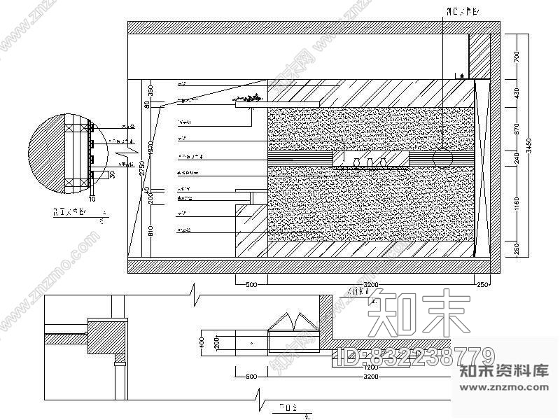 图块/节点餐厅立面详图cad施工图下载【ID:832238779】