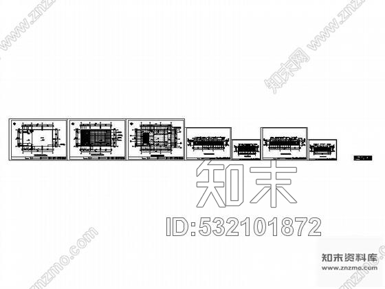 施工图多功能演义厅装饰图纸cad施工图下载【ID:532101872】