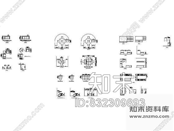 图块/节点空间与尺度图块cad施工图下载【ID:832309893】