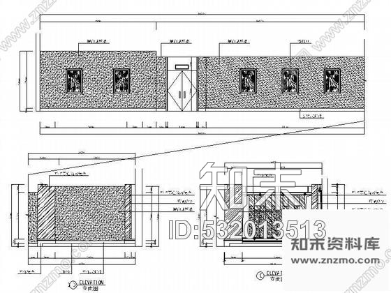 施工图800平米风味餐厅室内装修图cad施工图下载【ID:532013513】