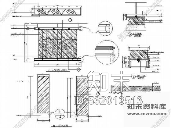 施工图800平米风味餐厅室内装修图cad施工图下载【ID:532013513】