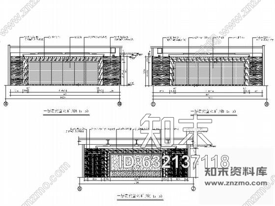 施工图天津某图书馆部分室内装修施工图含方案cad施工图下载【ID:632137118】