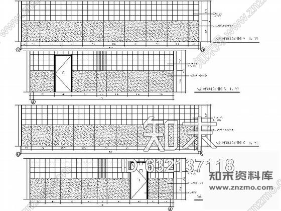 施工图天津某图书馆部分室内装修施工图含方案cad施工图下载【ID:632137118】