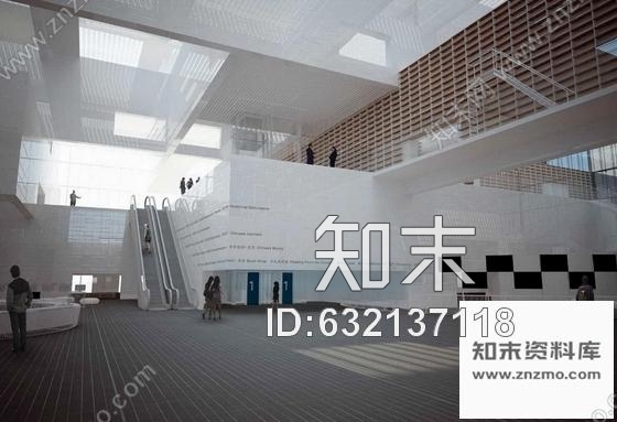 施工图天津某图书馆部分室内装修施工图含方案cad施工图下载【ID:632137118】