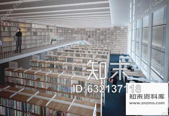 施工图天津某图书馆部分室内装修施工图含方案cad施工图下载【ID:632137118】