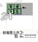 施工图标准层公共卫生间装修图施工图下载【ID:632143124】