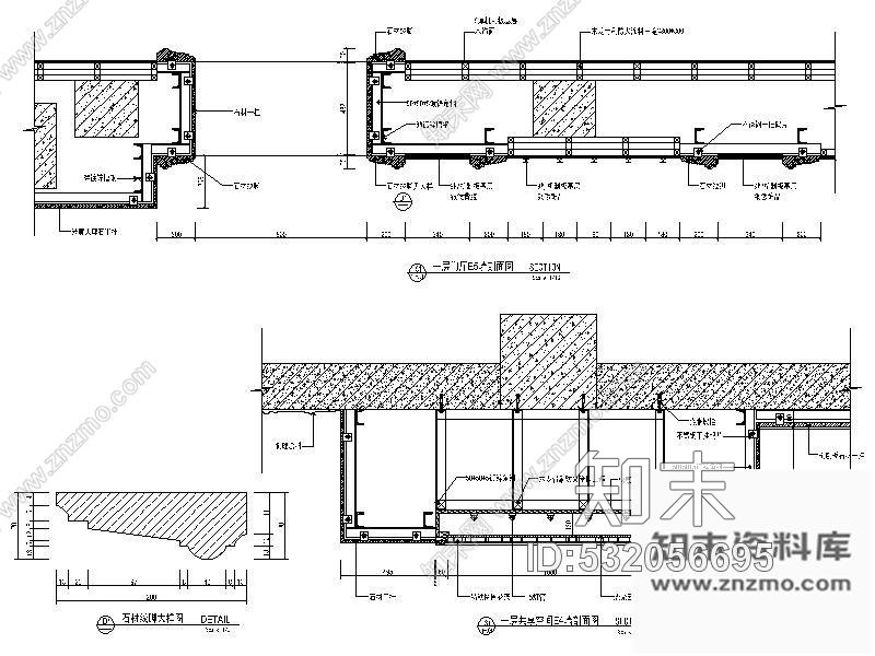 施工图某国际酒店门厅室内装修图cad施工图下载【ID:532056695】