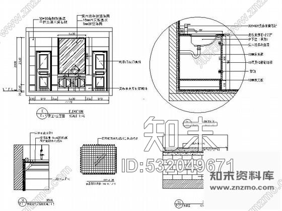 施工图河南酒店公共卫生间装修图施工图下载【ID:532049671】