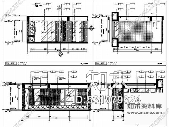 施工图深圳纯大户豪宅现代风格四居室室内装修施工图cad施工图下载【ID:531979324】