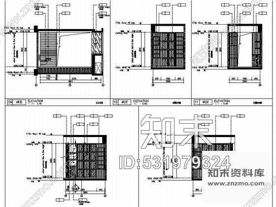 施工图深圳纯大户豪宅现代风格四居室室内装修施工图cad施工图下载【ID:531979324】